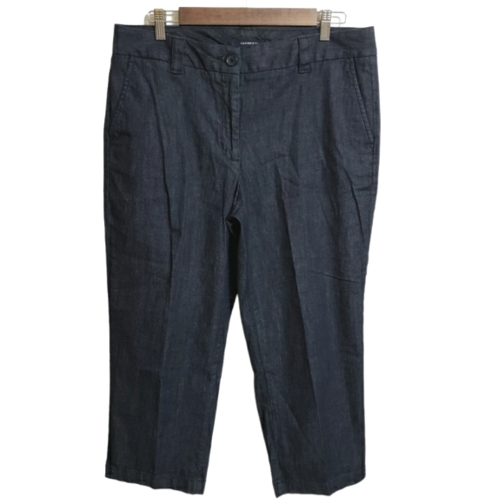 Lands' End Fit 2 Cropped Denim Jeans Women's Size 12